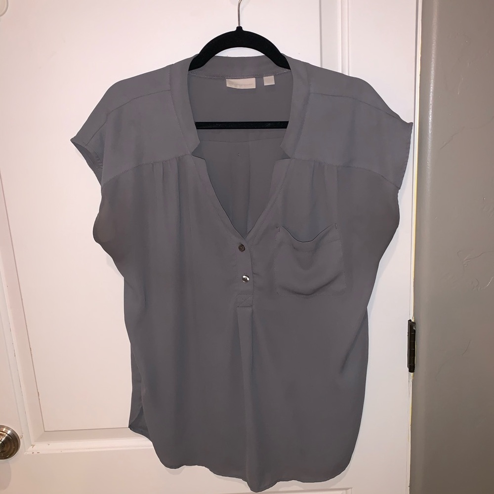 New York and Company Gray Blouse